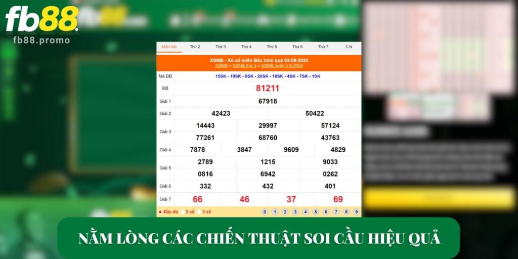 Xổ Số Miền Bắc FB88 Hấp Dẫn Không Thể Chối Từ 2 Nằm lòng các chiến thuật soi cầu hiệu quả